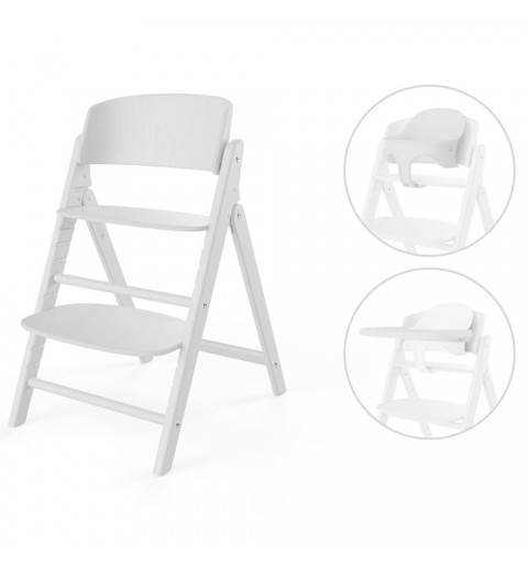 Cybex Click & Fold - krzesełko do karmienia, zestaw 3-in-1 | All White